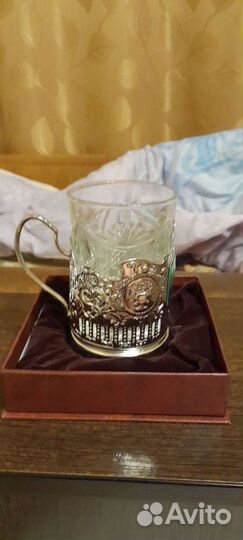 Коллекционный стакан с подстаканником