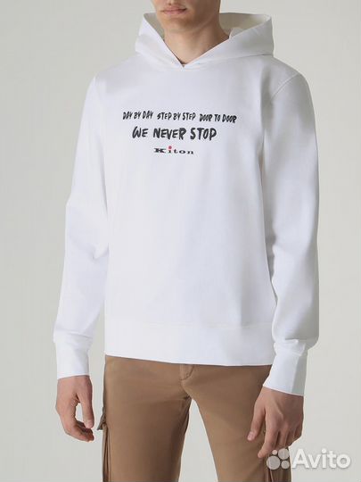 Худи хлопковое Kiton