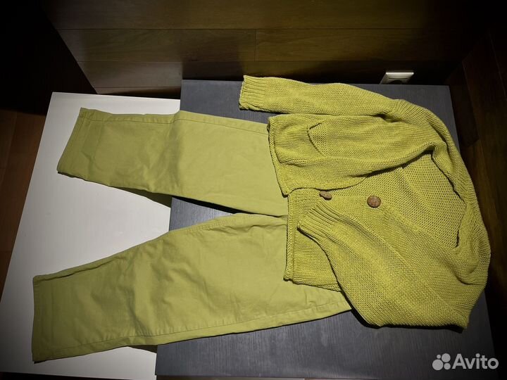 Джинсы + кардиган размер M