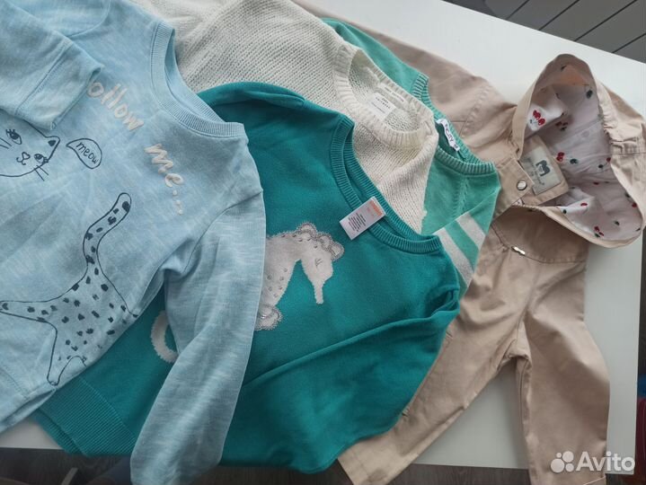 Детская одежда для девочек пакетом 110, 122