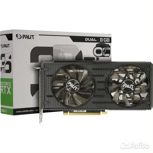 Видеокарта palit rtx 3060 ti OC dual 8gb