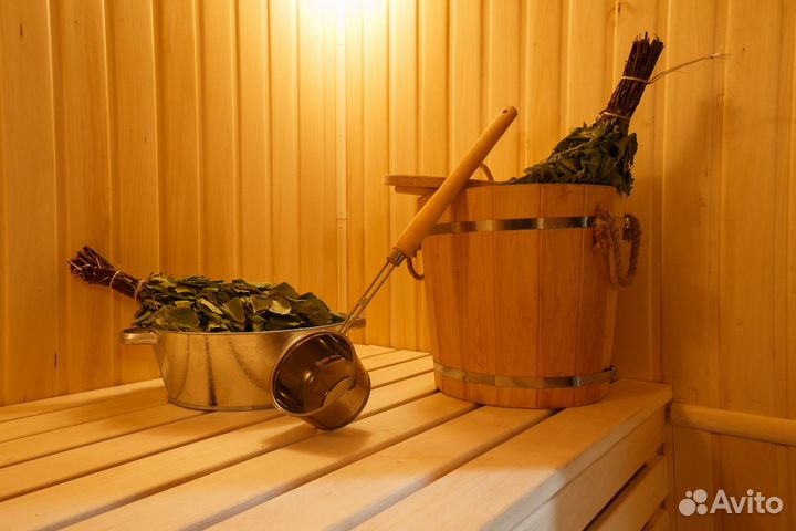 Бани на дровах. Свежие веники. Холодная купель