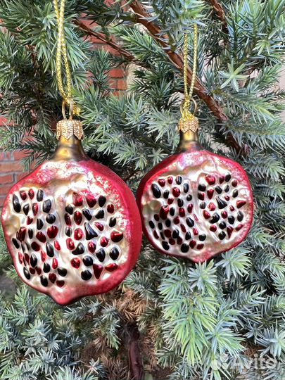 Елочные игрушки стекло польша