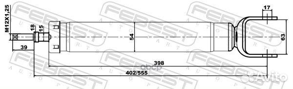 Амортизатор jeep grand cherokee 10- задн.газ. 2