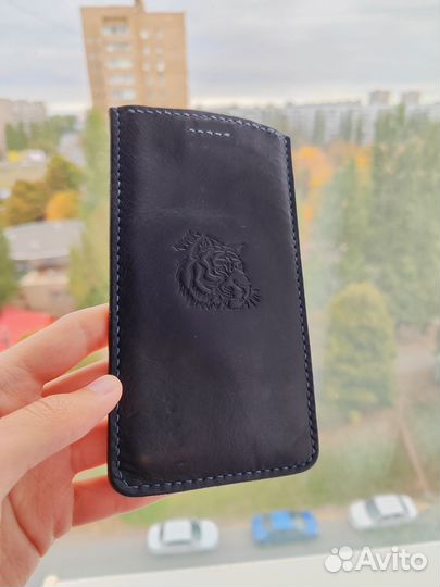 Чехол на iPhone xs кожаный