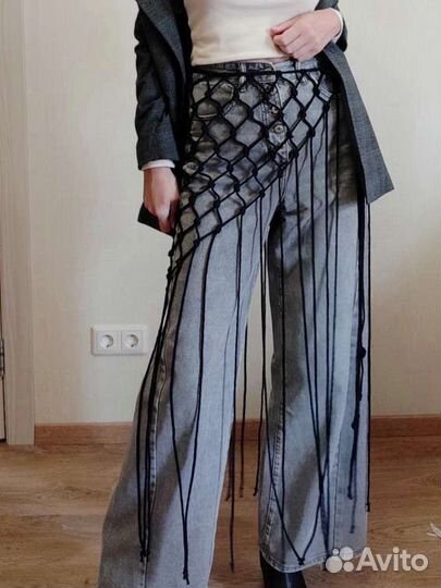 Сетка платок шаль тренд