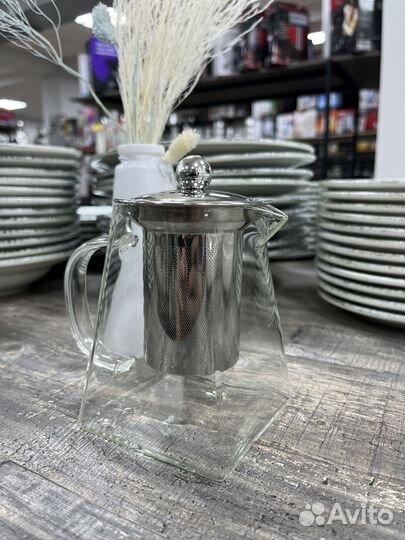 Заварочный чайник с колбой (ситечком) 650 мл