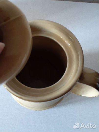 Винтажные кувшин и чайник, керамика, СССР