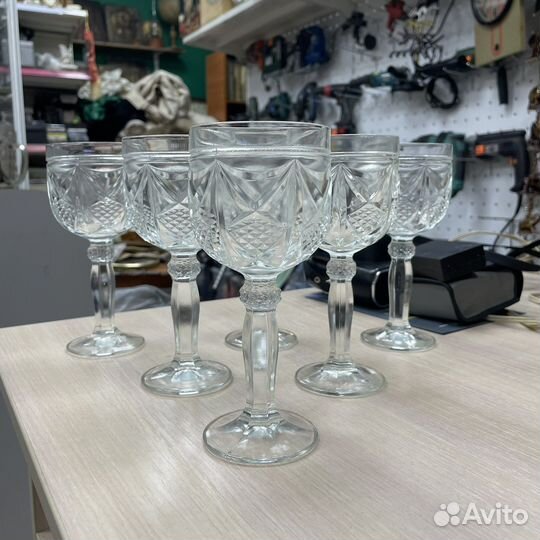 Набор стеклянных фужеров СССР (Сзр)