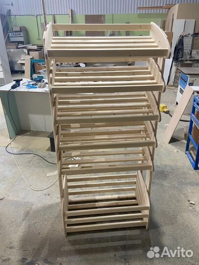 Стеллаж хлебный деревянный