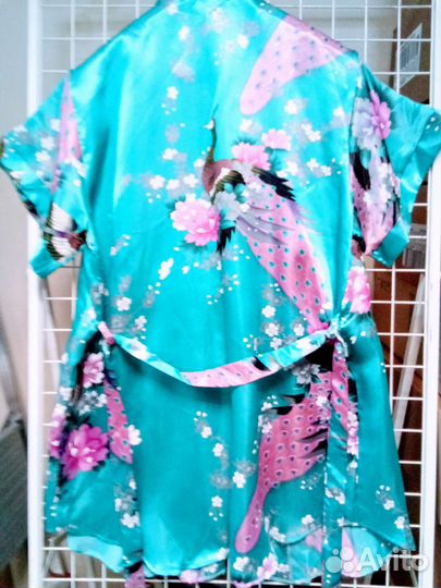 Халат женский шелковый