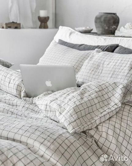 Белье постельное из вареного хлопка как hm home