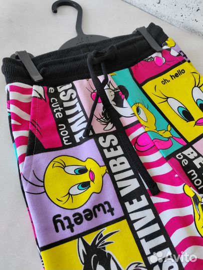 Летние брючки джогеры для девочки