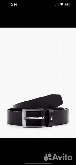 Оригинальный мужской кожаный ремень Tommy Hilfiger