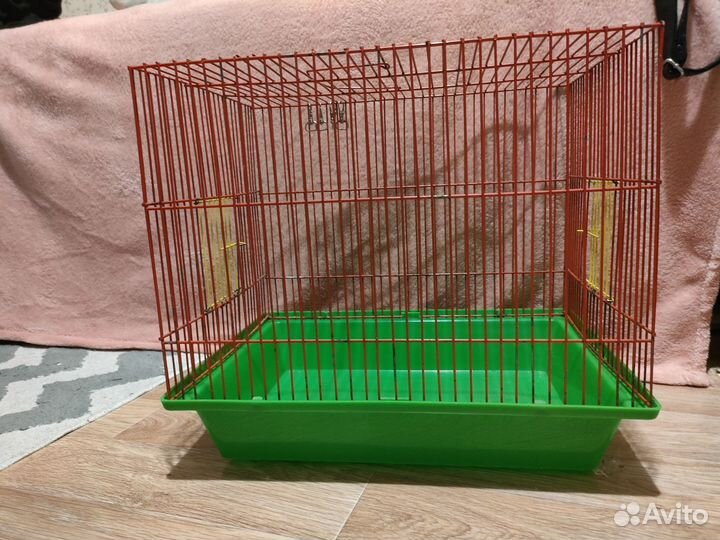 Клетка 25х40х28 б/у (поилка и 2 упаковки опилок)