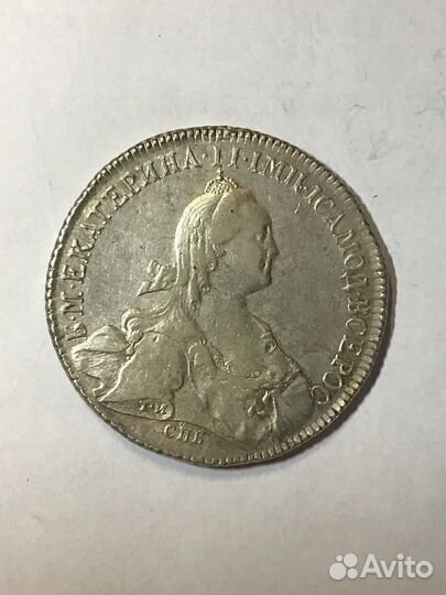 Редкий Рубль 1773 яч-ти в сохране.Блеск (видео)