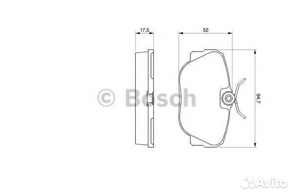 Комплект тормозных колодок 0986491730 bosch