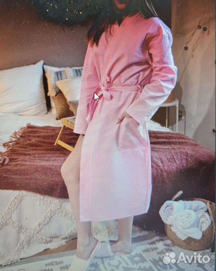 Халат банный вафельный