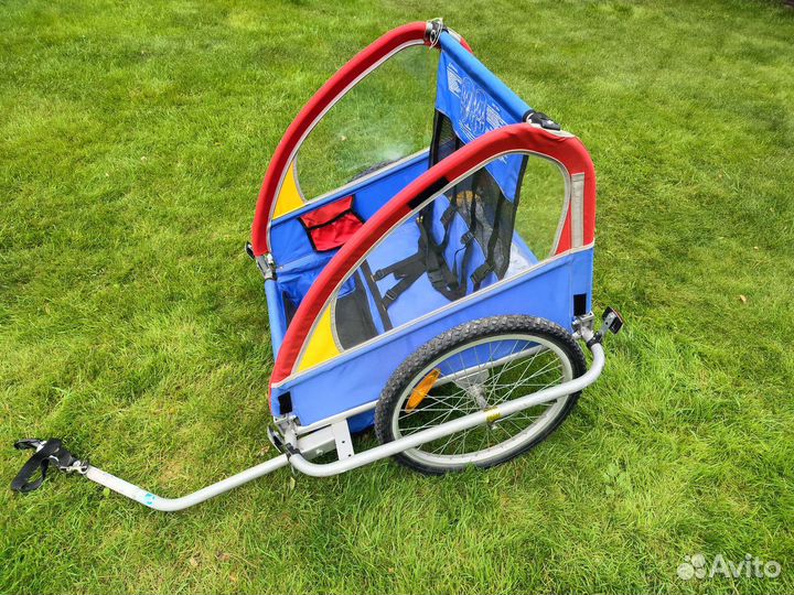 Велоприцеп для 2х детей
