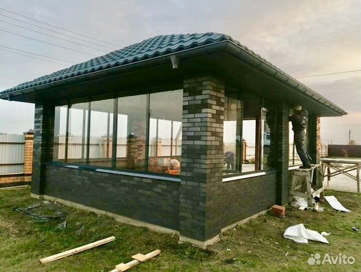 Остекление беседок от производителя