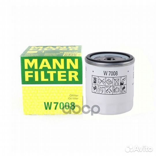 Фильтр масляный mann W7008 mann-filter