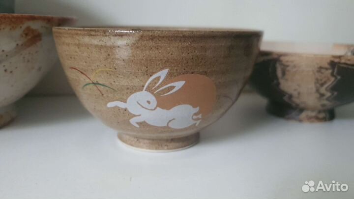 Чайные чашки винтажные с Кроликом, Япония,листайте