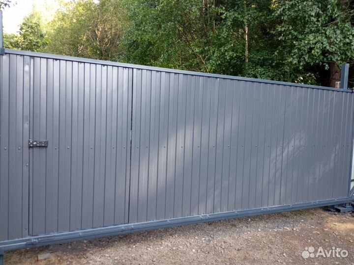 Откатные ворота под ключ