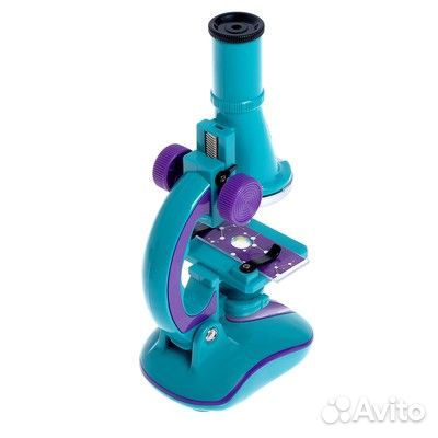 Микроскоп детский с набором для исследований, свет