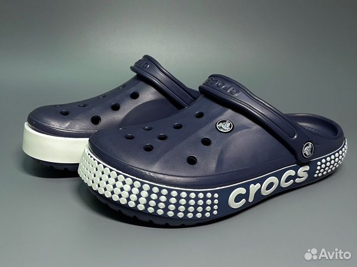 Crocs сабо мужские синие