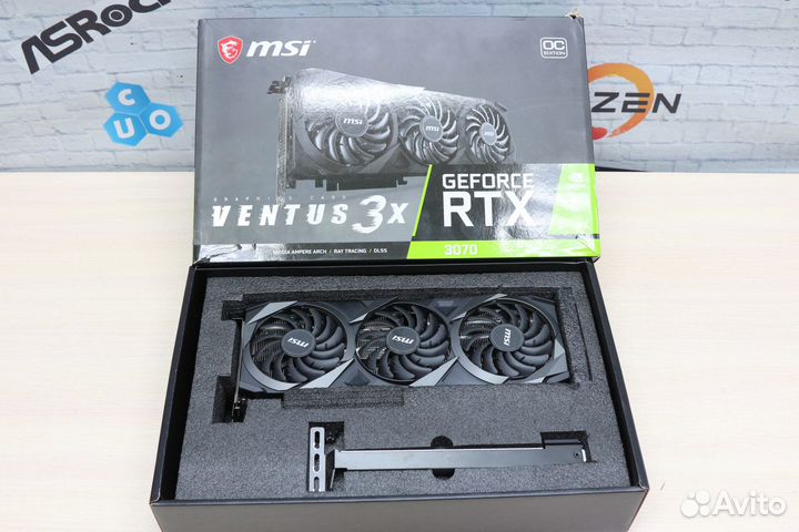 Видеокарта MSI RTX 3070 Ventus 3X OC 8GB Гар. днс