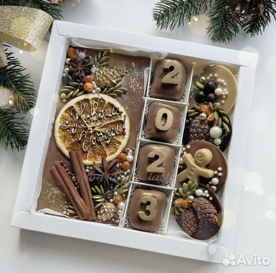 Новогодний шокобокс / съедобные букеты / шоколад