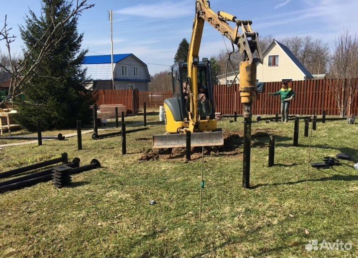 Винтовые сваи, свайный фундамент