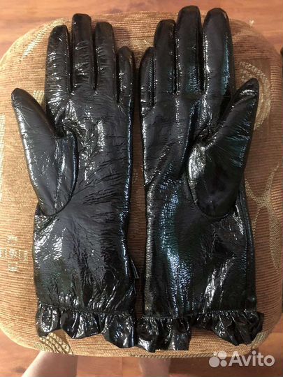 Перчатки женские кожаные