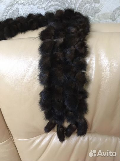 Норковый шарф