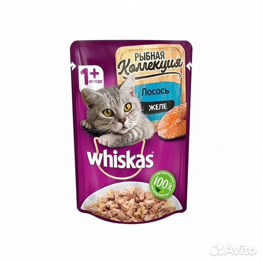 Whiskas Meaty с лососем