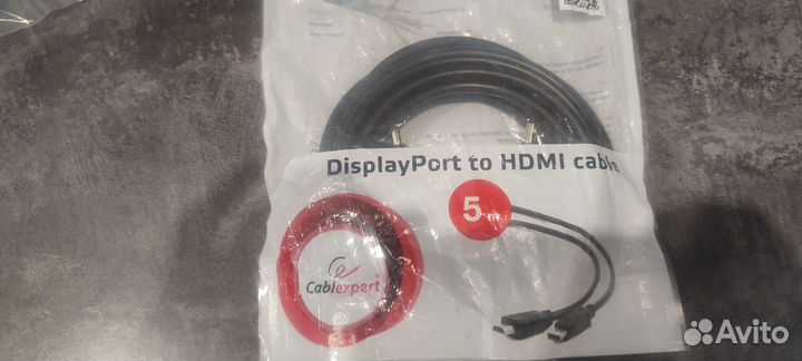 Кабель displayport hdmi 5m