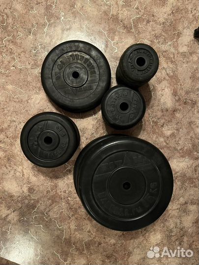 Блины, грифы, тренажеры