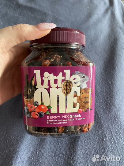 Вкусняшка лакомство для грызунов ягоды little one