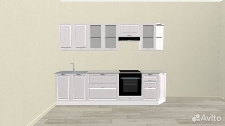 Кухня «Юлия».2.9м. мдф-матовый