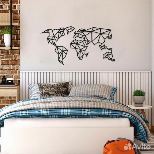 Интерьерная карта мира