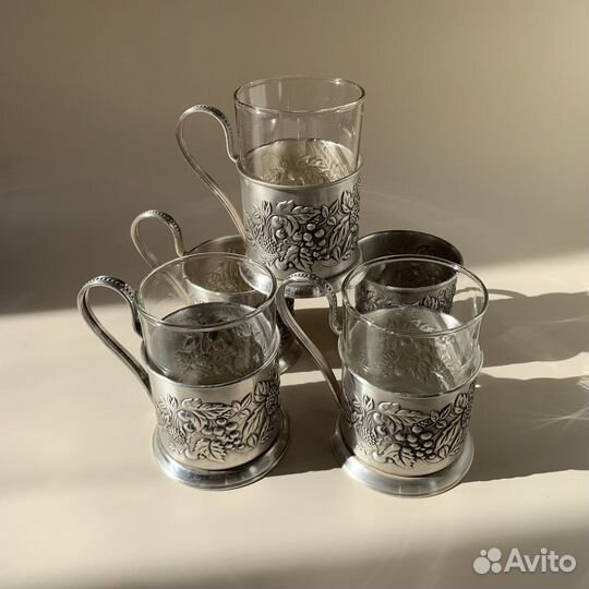 Подстаканники СССР мельхиор