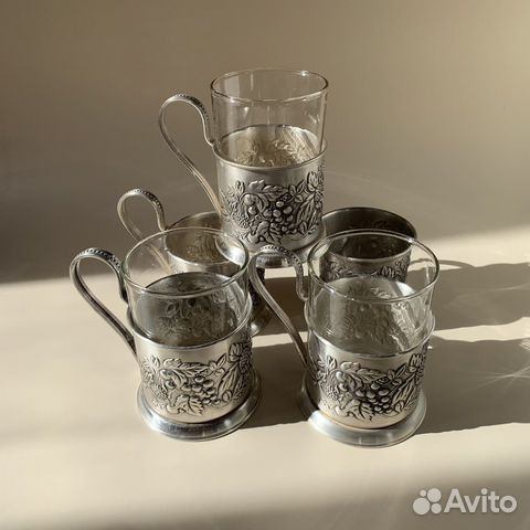 Подстаканники СССР мельхиор