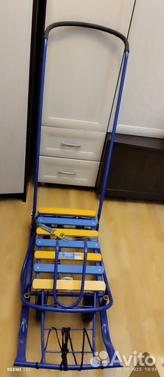 Санки с большими колесами