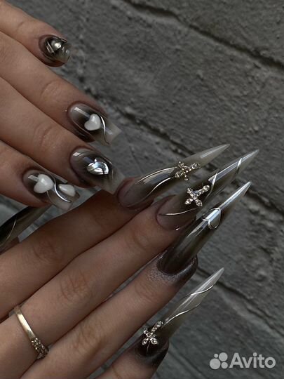 Маникюр, покрытие гель-лак, наращивание ногтей