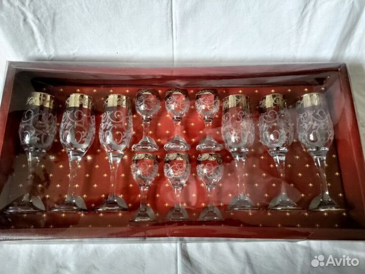 Набор бокалов и рюмок Гусь Хрустальный