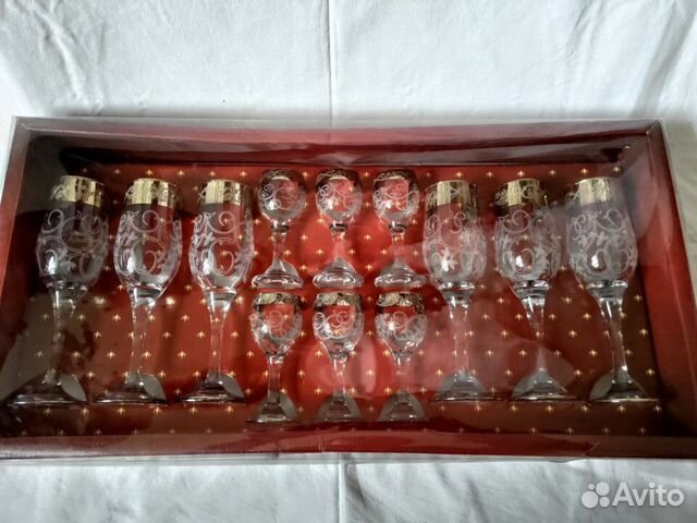 Набор бокалов и рюмок Гусь Хрустальный