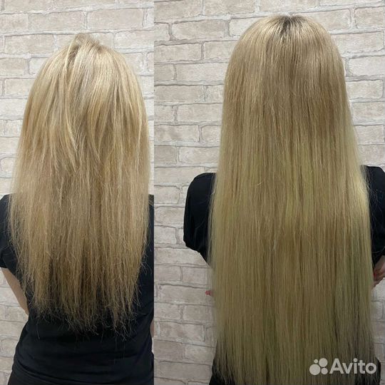 Наращивание волос на дому