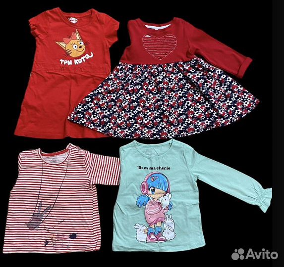 Пакет вещей для девочки 52 шт 92-98