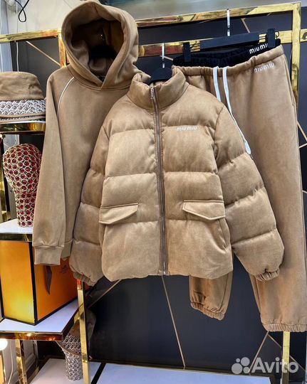 Костюм тройка на велюре Miu Miu lux