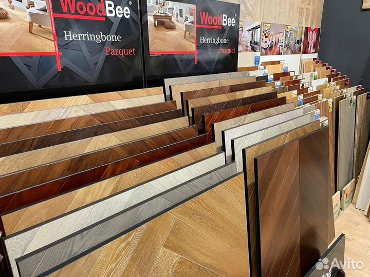 Клеевая инженерная доска английская елочка